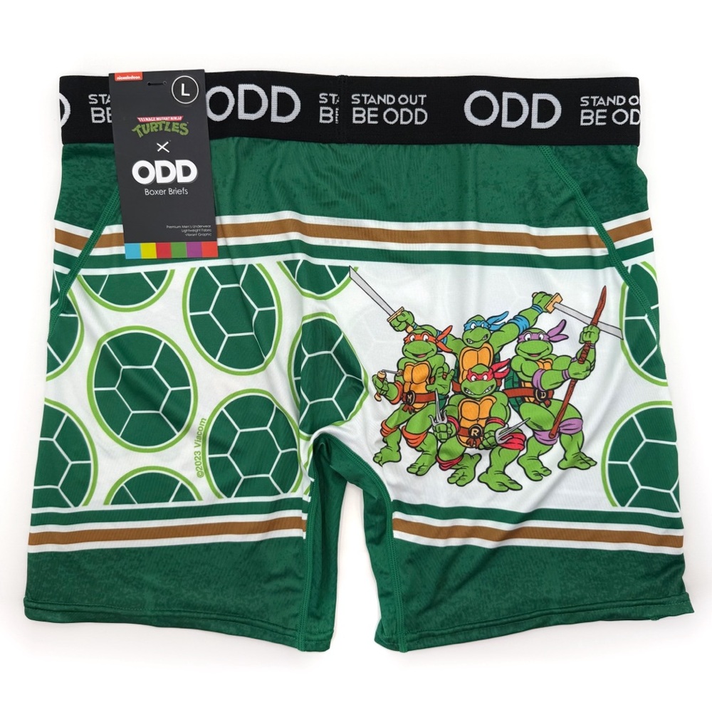 Odd Sox Teenage Mutant Ninja Turtles Boxer Briefs Mens Large Underwear TMNT 90s